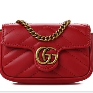 BNWT - Gucci Marmont Card/Coin Purse Wristlet Chain 🥰